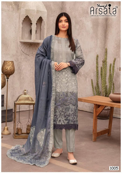 Amira Vol 10 Arsala Fashion Lawn Cotton Karachi Salwar Suits Wholesaler Gujarat