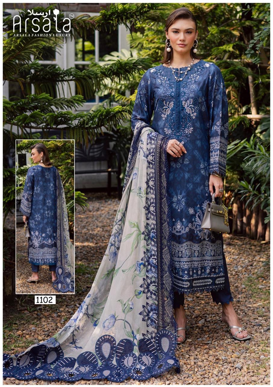 Amira Vol 11 Arsala Fashion Lawn Cotton Karachi Salwar Suits Supplier
