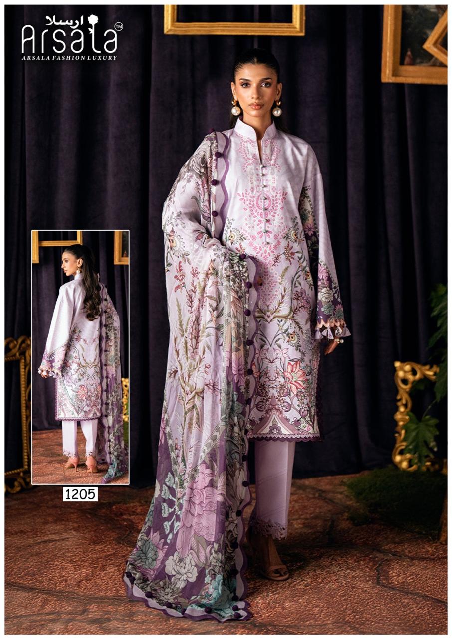 Amira Vol 12 Arsala Fashion Lawn Cotton Karachi Salwar Suits Exporter India