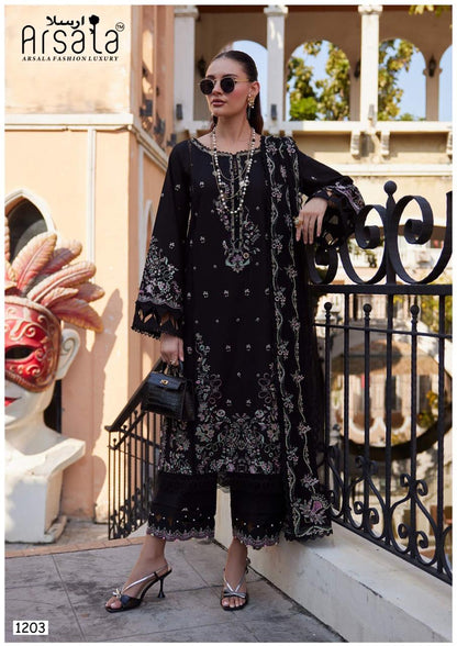 Amira Vol 12 Arsala Fashion Lawn Cotton Karachi Salwar Suits Exporter India