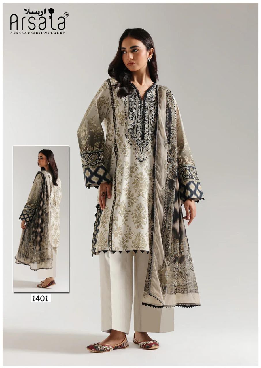 Amira Vol 14 Arsala Fashion Lawn Cotton Karachi Salwar Suits Wholesale Rate