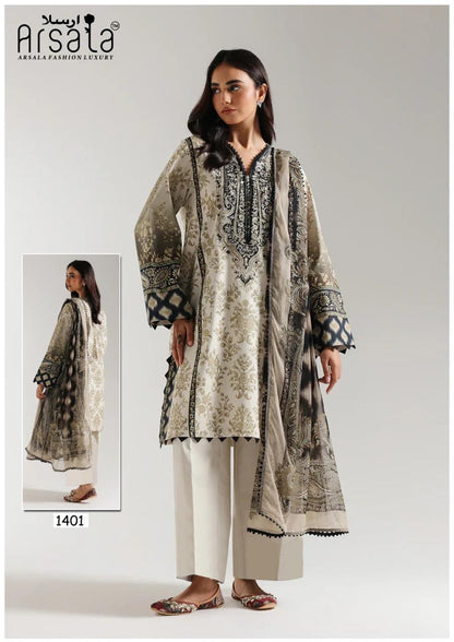 Amira Vol 14 Arsala Fashion Lawn Cotton Karachi Salwar Suits Wholesale Rate