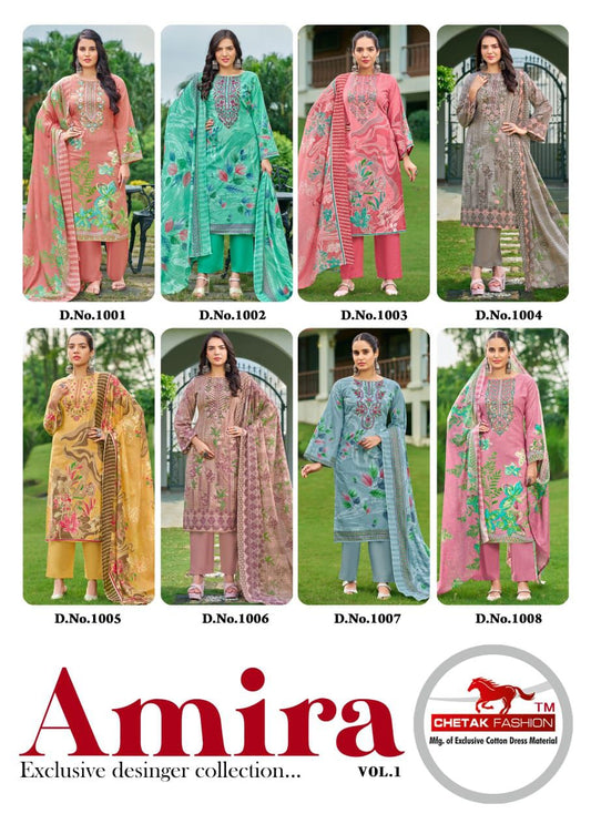 Amira Vol 1 Chetak Fashion Cotton Dress Material Wholesaler