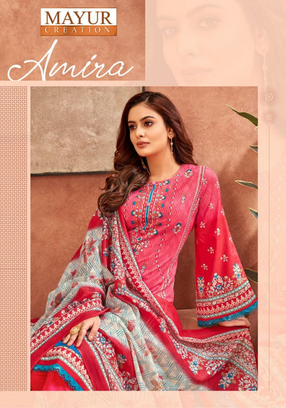 Amira Vol 1 Mayur Creation Cotton Karachi Salwar Suits Wholesaler Gujarat