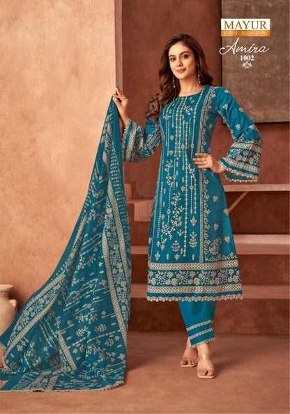 Amira Vol 1 Mayur Creation Cotton Karachi Salwar Suits Wholesaler Gujarat