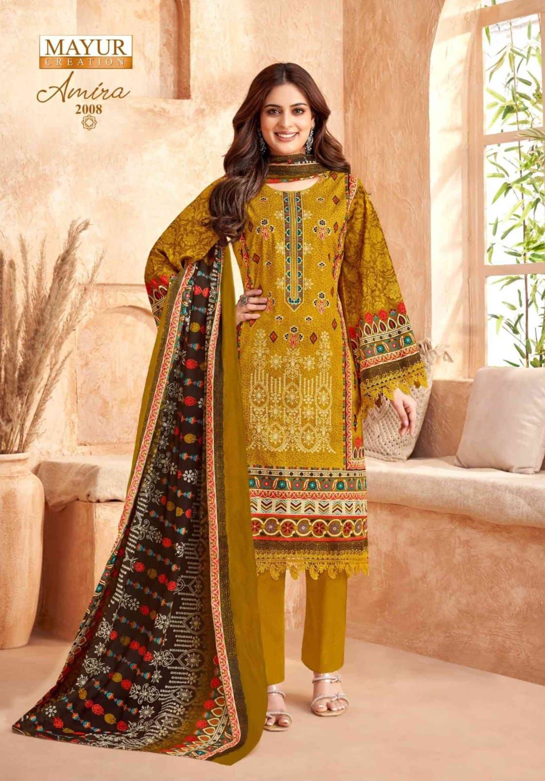 Amira Vol 2 Mayur Creation Cotton Karachi Salwar Suits Supplier Gujarat