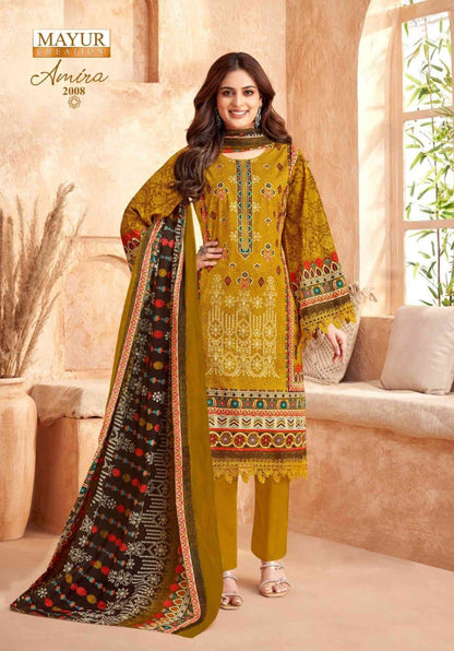 Amira Vol 2 Mayur Creation Cotton Karachi Salwar Suits Supplier Gujarat