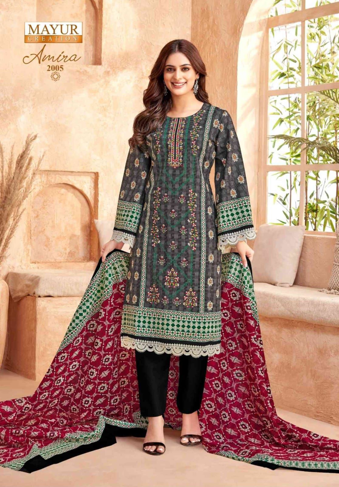 Amira Vol 2 Mayur Creation Cotton Karachi Salwar Suits Supplier Gujarat