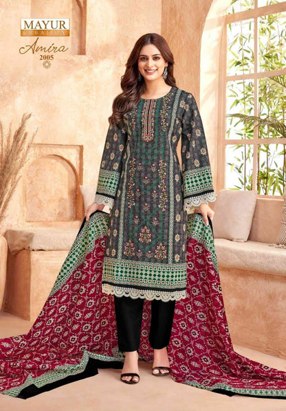 Amira Vol 2 Mayur Creation Cotton Karachi Salwar Suits Supplier Gujarat