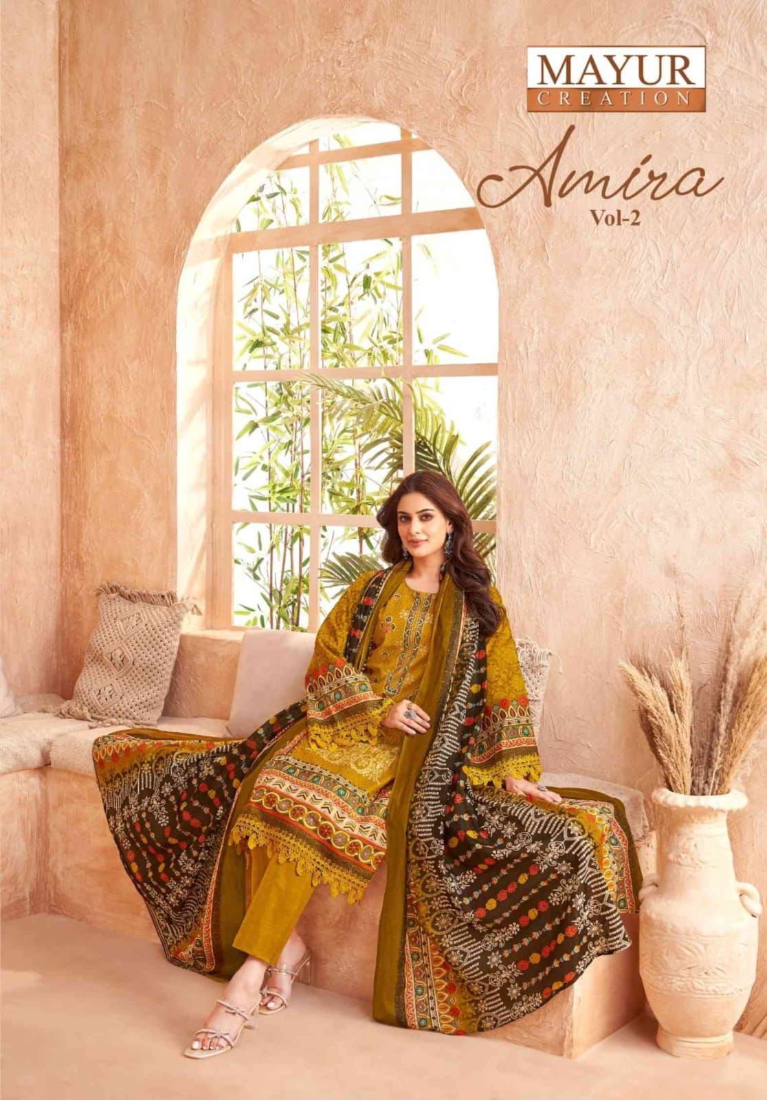 Amira Vol 2 Mayur Creation Cotton Karachi Salwar Suits Supplier Gujarat