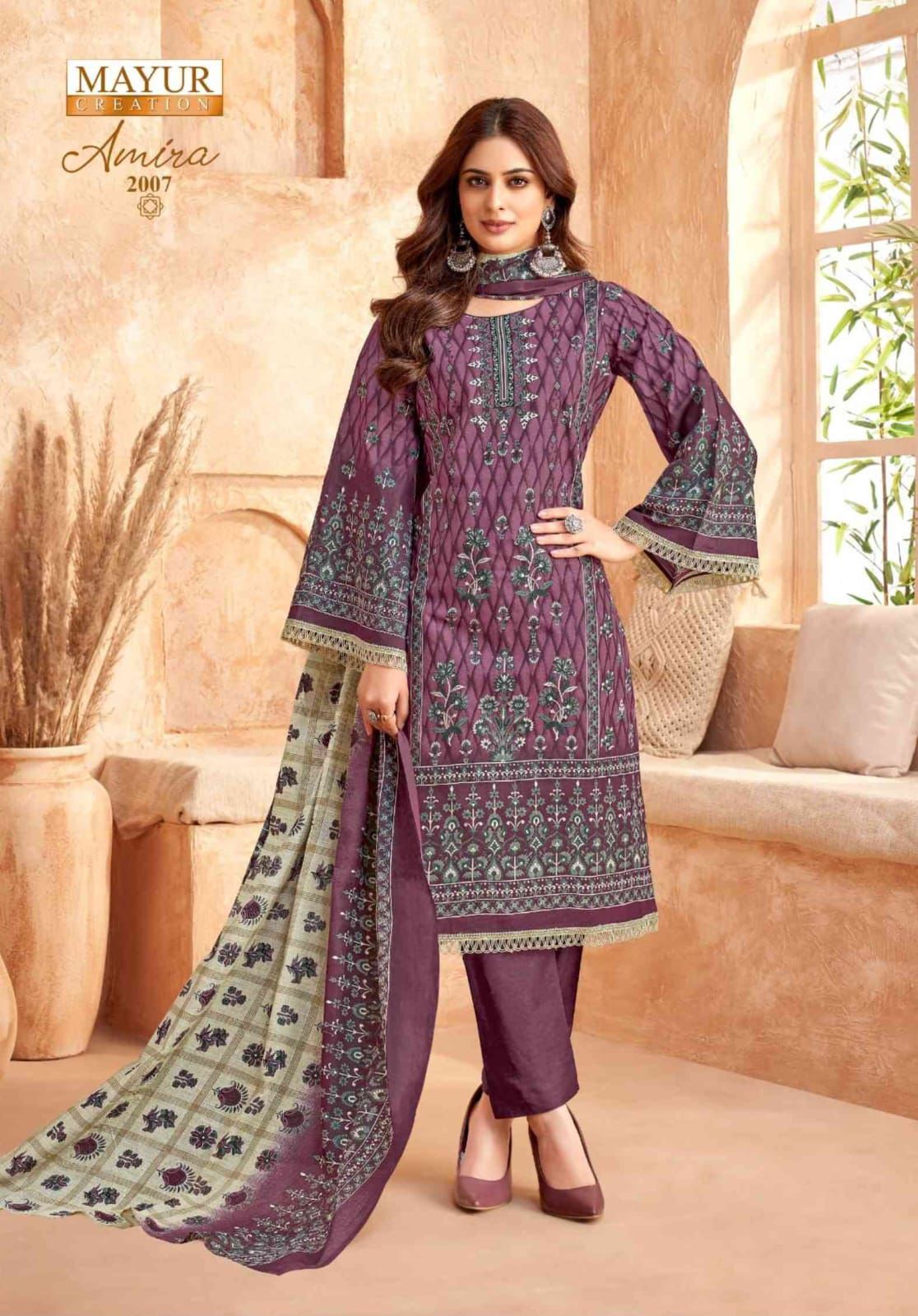 Amira Vol 2 Mayur Creation Cotton Karachi Salwar Suits Supplier Gujarat