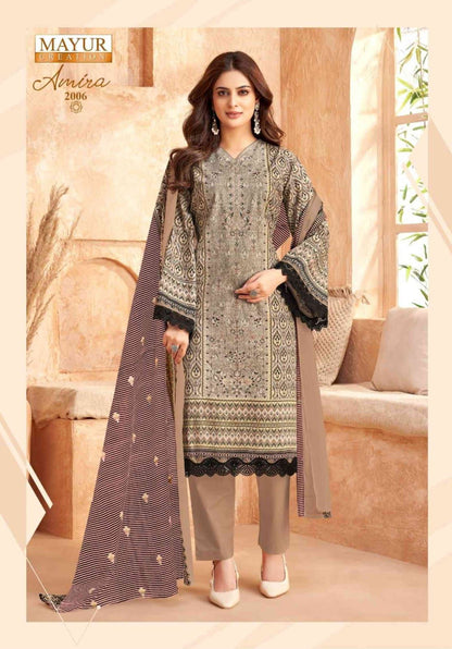 Amira Vol 2 Mayur Creation Cotton Karachi Salwar Suits Supplier Gujarat