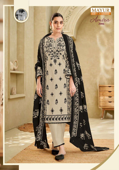 Amira Vol 3 Mayur Creation Cotton Karachi Readymade Suits Supplier India