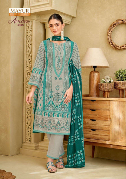 Amira Vol 3 Mayur Creation Cotton Karachi Readymade Suits Supplier India