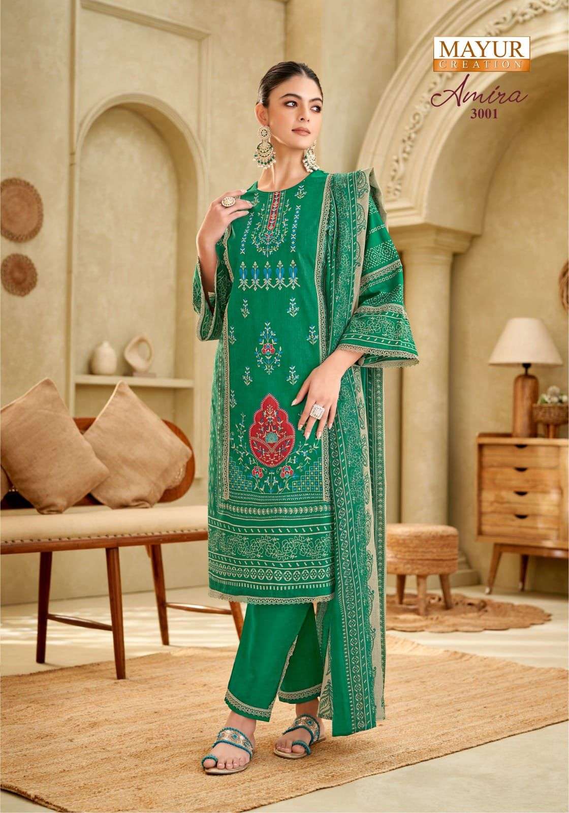 Amira Vol 3 Mayur Creation Cotton Karachi Readymade Suits Supplier India