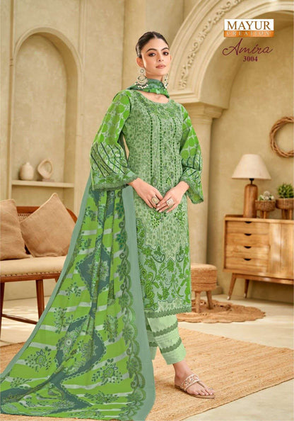 Amira Vol 3 Mayur Creation Cotton Karachi Readymade Suits Supplier India