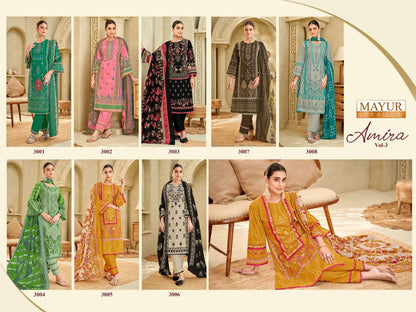 Amira Vol 3 Mayur Creation Cotton Karachi Salwar Suits Supplier