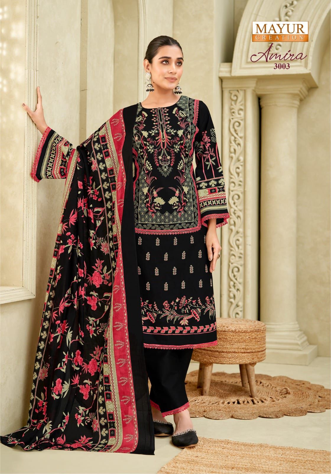 Amira Vol 3 Mayur Creation Cotton Karachi Salwar Suits Supplier
