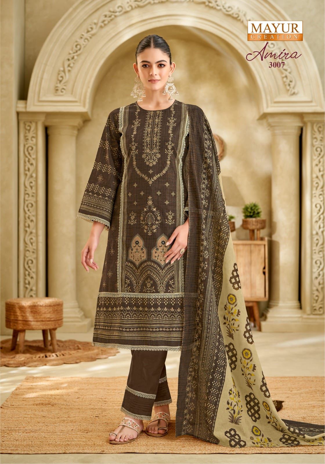 Amira Vol 3 Mayur Creation Cotton Karachi Salwar Suits Supplier