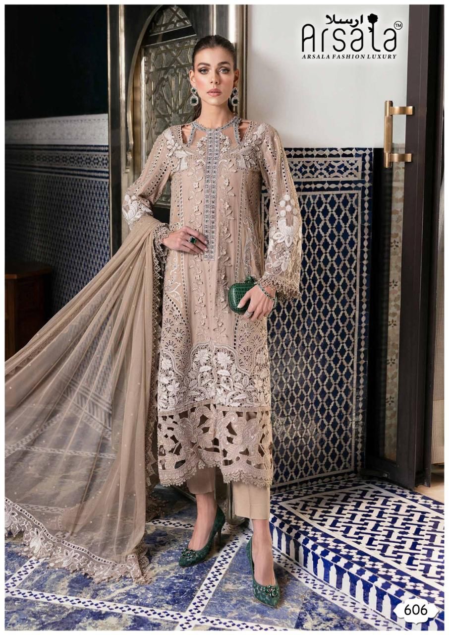 Amira Vol 6 Heavy Cotton Luxury Collection Arsala Fashion Heavy Lawn Karachi Salwar Suits Wholesale Price
