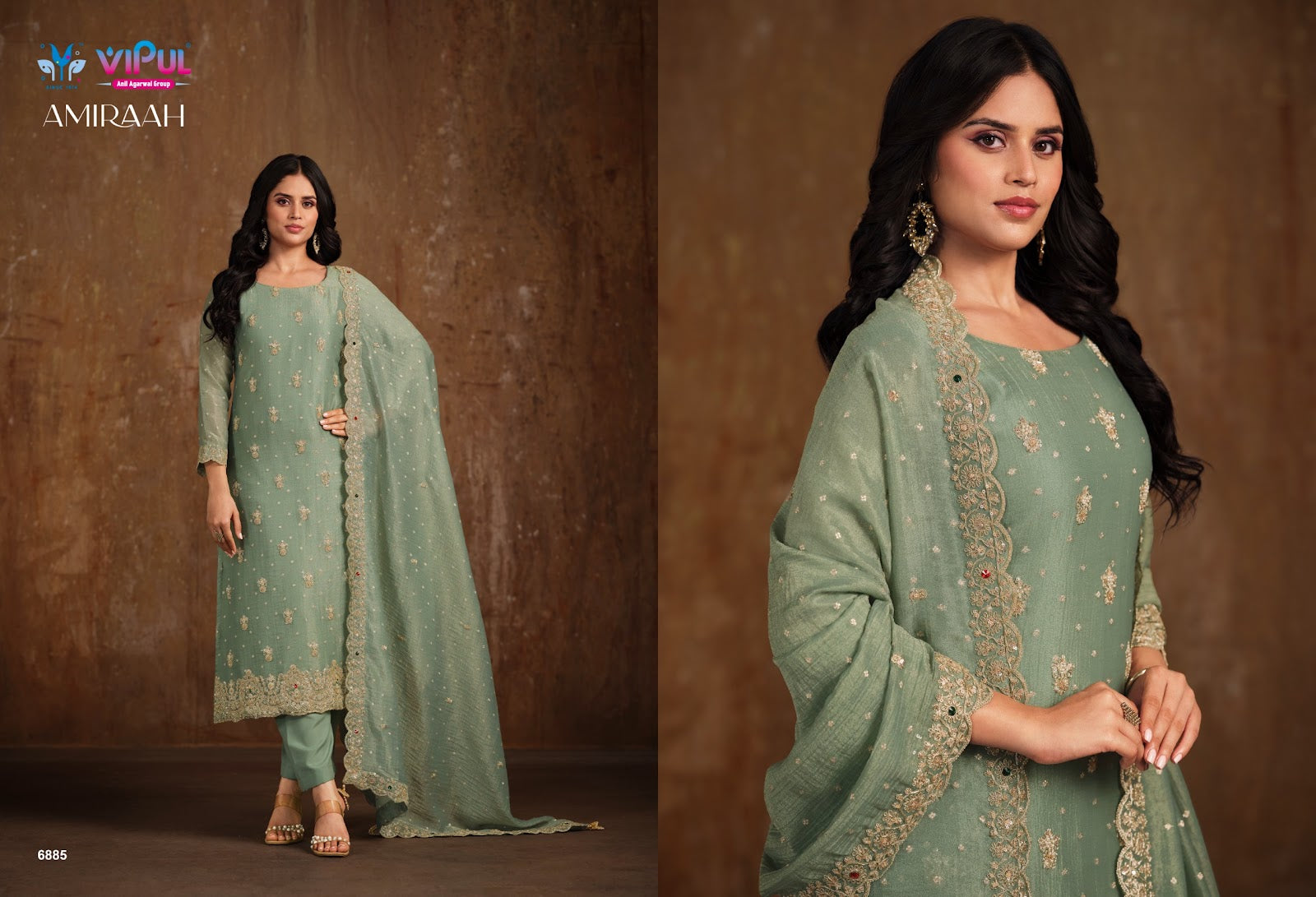 Amiraah Vipul Salsa Pant Style Suits Wholesale