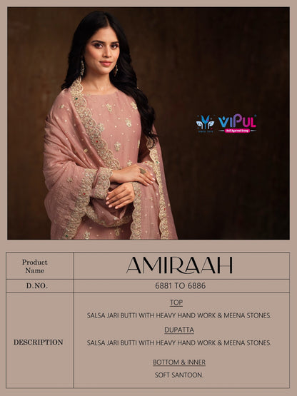 Amiraah Vipul Salsa Pant Style Suits Wholesale