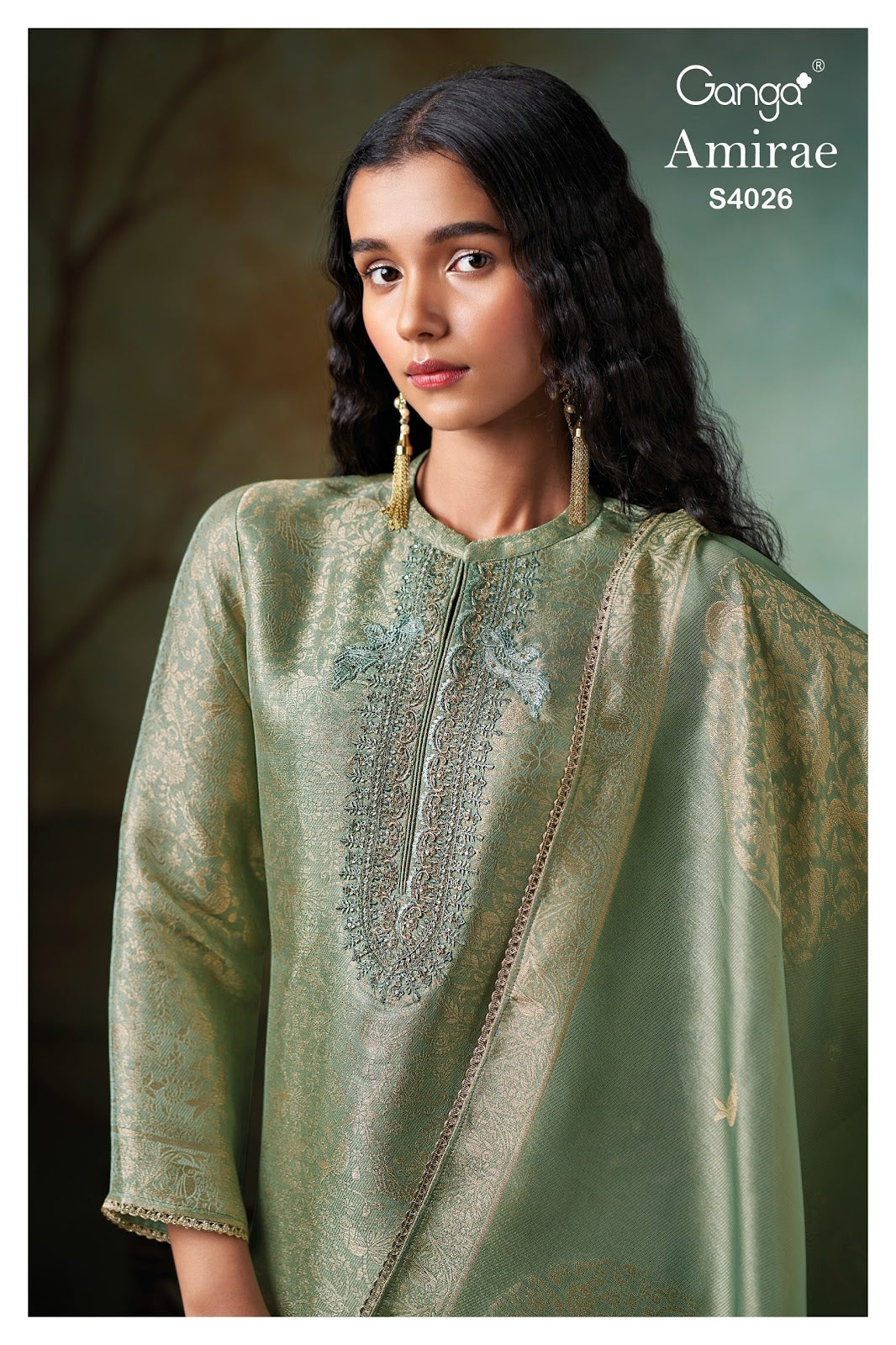 Amirae 4026 Ganga Premium Bemberg Plazzo Style Suits Exporter India