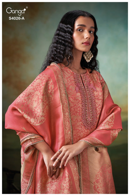 Amirae 4026 Ganga Premium Bemberg Plazzo Style Suits Exporter India