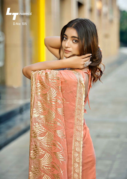 Amisha Vol 1 Lt Fabrics Sarees Supplier India