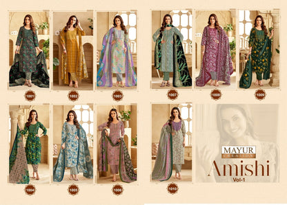 Amishi Vol 1 Mayur Creation Readymade Cotton Pant Suits Wholesale