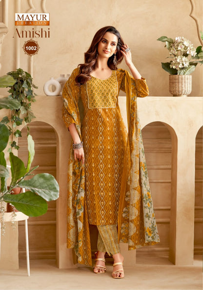 Amishi Vol 1 Mayur Creation Readymade Cotton Pant Suits Wholesale