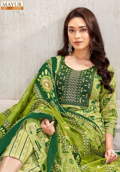 Amishi Vol 2 Mayur Creation Readymade Cotton Pant Suits Exporter