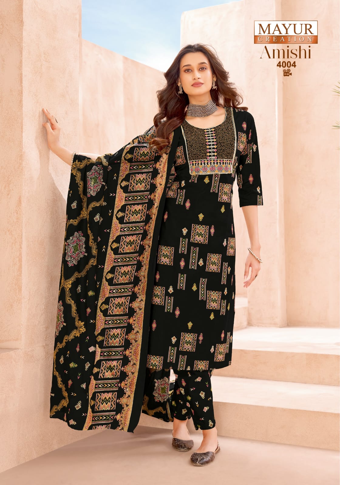 Amishi Vol 4 Mayur Creation Readymade Cotton Pant Suits Exporter India