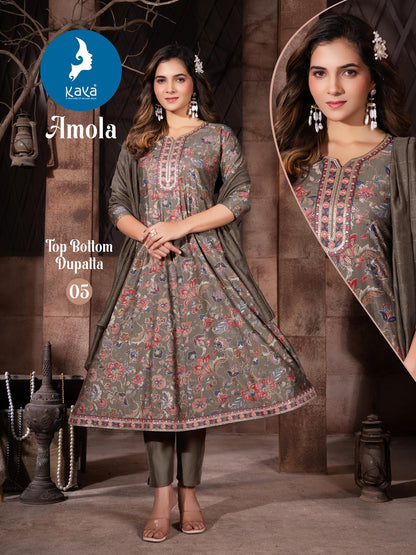 Amola Kaya Vertican Readymade Anarkali Suits Manufacturer India