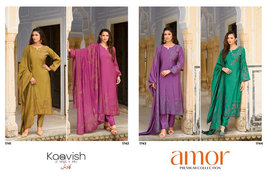 Amor Kaavish Pure Muslin Pant Style Suits Wholesale Price