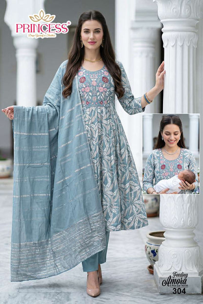 Amora Car Vol 3 Princess Creation Vetigan Feeding Readymade Suit Exporter