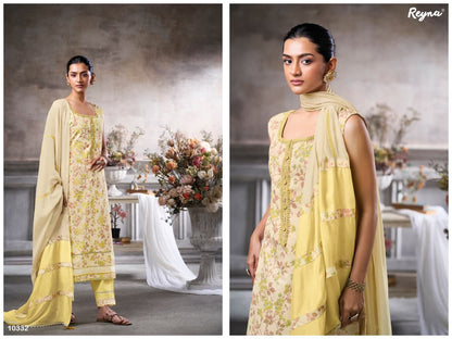 Amora Reyna Cotton Pant Style Suits Wholesale Rate
