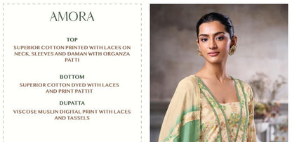 Amora Reyna Cotton Pant Style Suits Wholesale Rate