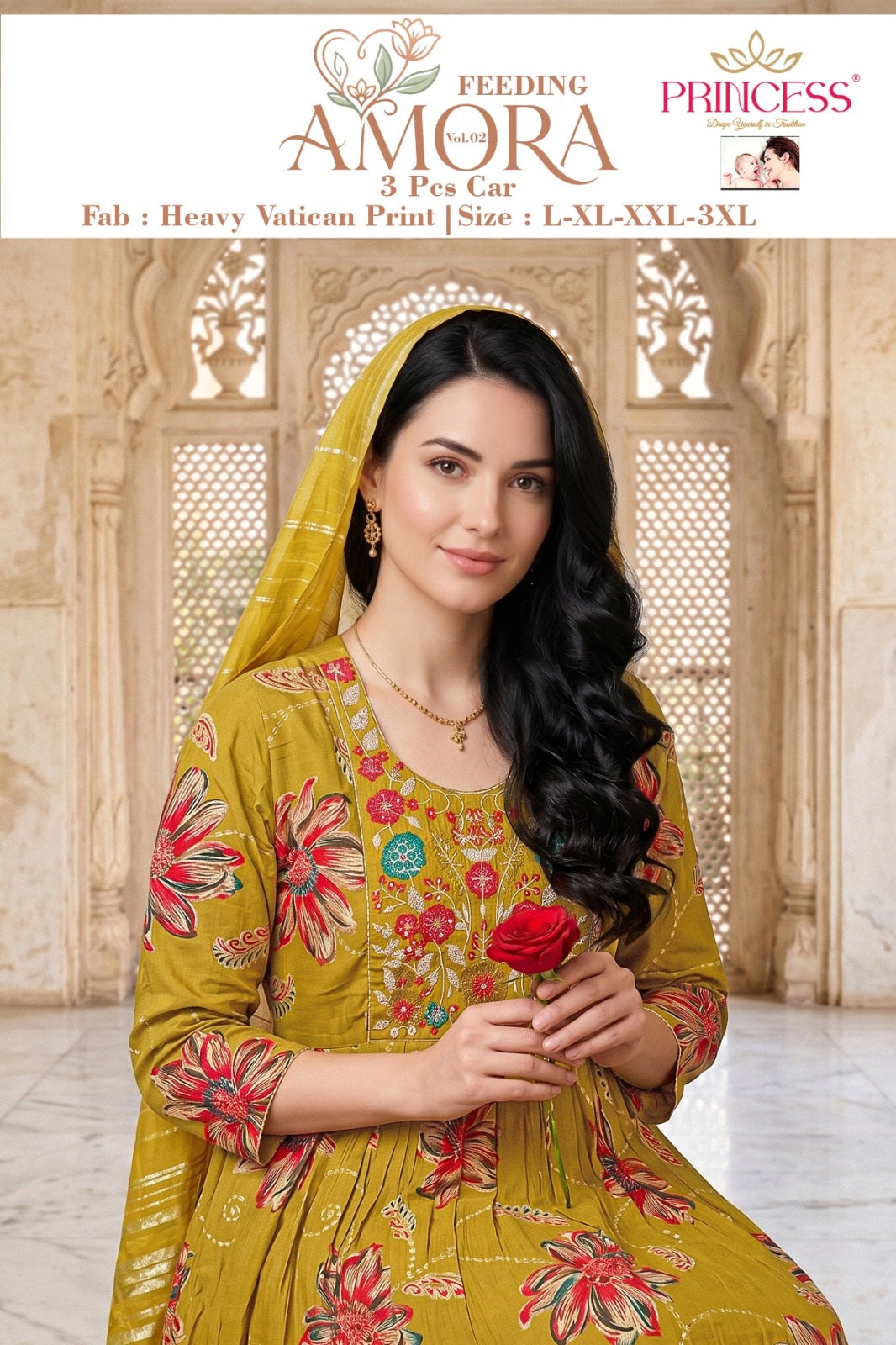 Amora Vol 2 Princess Creation Vatican Feeding Readymade Suit Exporter Gujarat