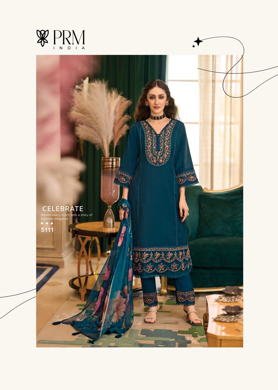 Amoro Prm India Roman Silk Readymade Pant Style Suits Wholesaler India