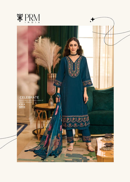 Amoro Prm India Roman Silk Readymade Pant Style Suits Wholesaler India