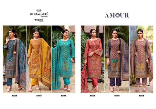 Amour Mumtaz Arts Viscose Modal Karachi Salwar Suits Manufacturer
