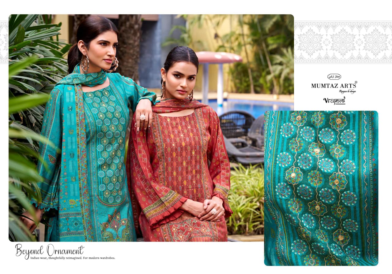 Amour Mumtaz Arts Viscose Modal Karachi Salwar Suits Manufacturer