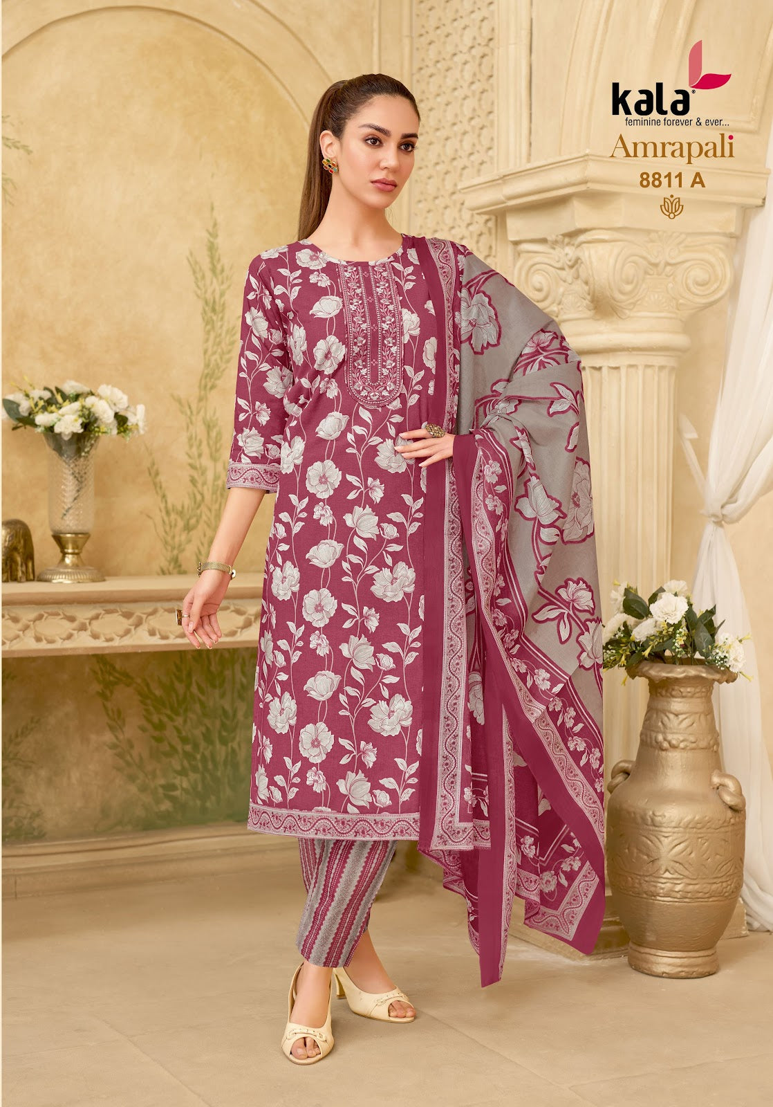 Amrapali Vol 2 Kala Readymade Cotton Pant Suits Manufacturer India