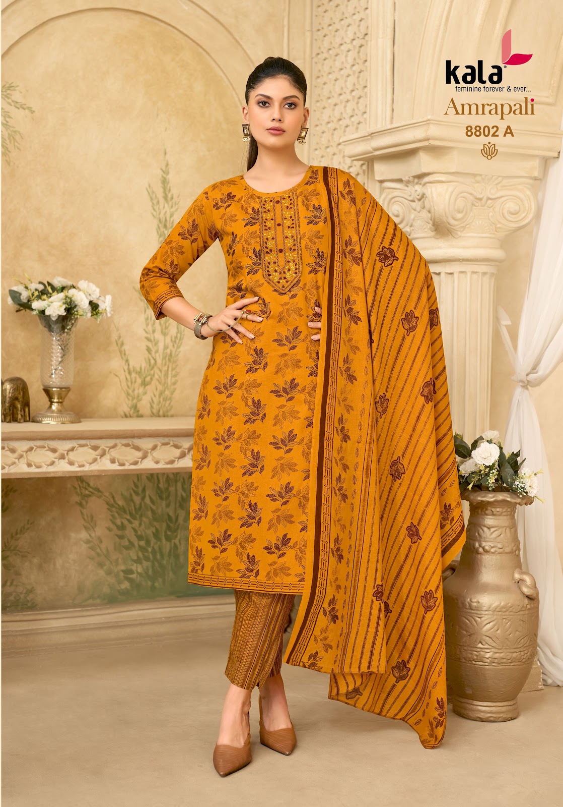 Amrapali Vol 2 Kala Readymade Cotton Pant Suits Manufacturer India