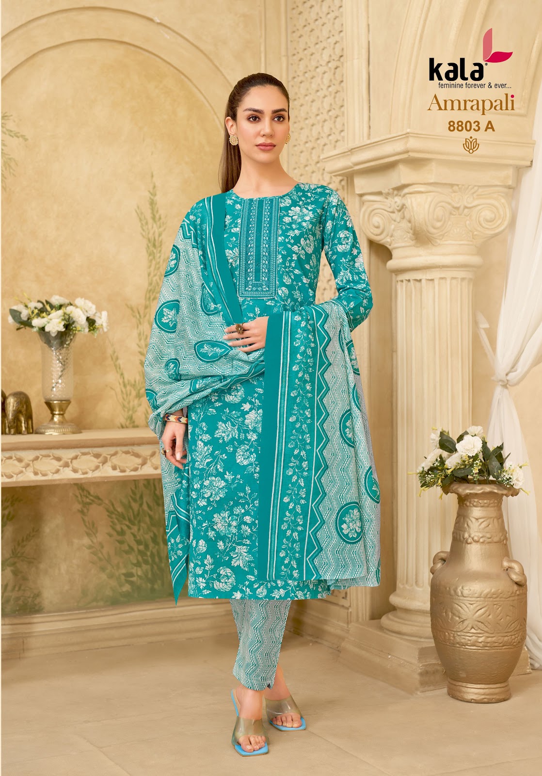 Amrapali Vol 2 Kala Readymade Cotton Pant Suits Manufacturer India