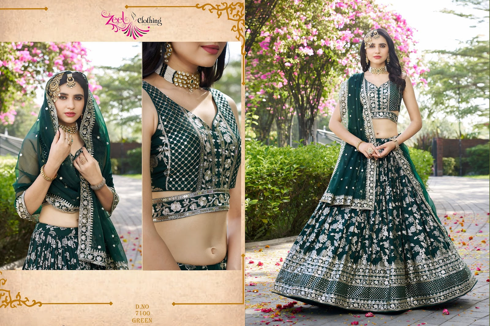 Amrapali Zeel Dola Silk Lehenga Choli Manufacturer India