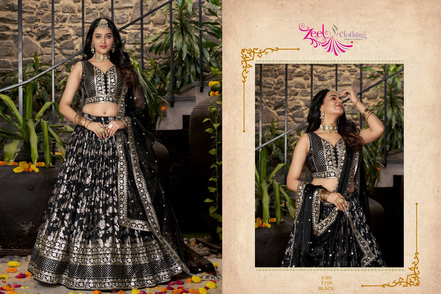 Amrapali Zeel Dola Silk Lehenga Choli Manufacturer India
