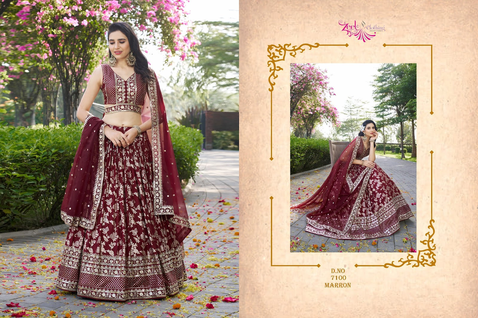 Amrapali Zeel Dola Silk Lehenga Choli Manufacturer India