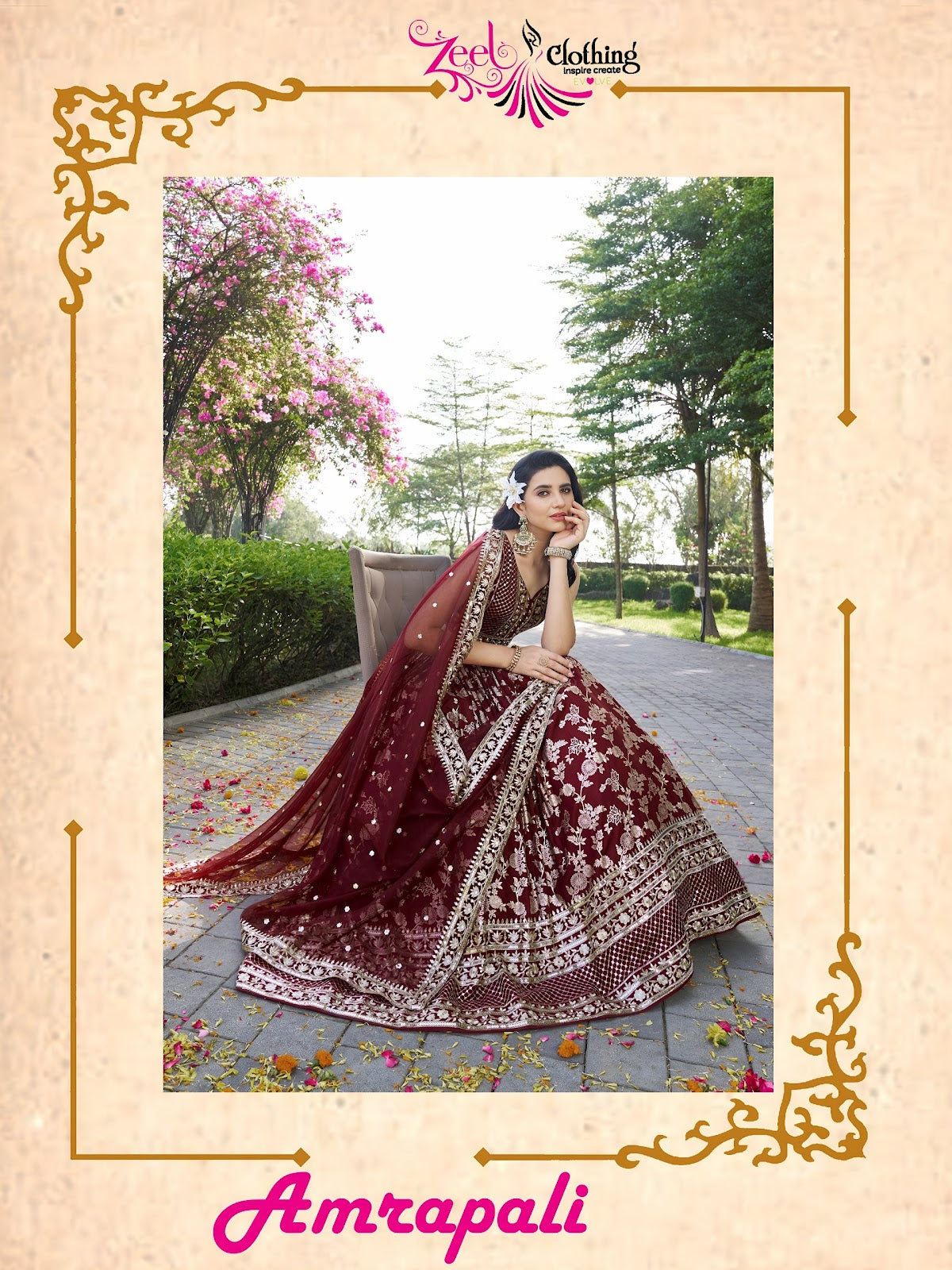 Amrapali Zeel Dola Silk Lehenga Choli Manufacturer India
